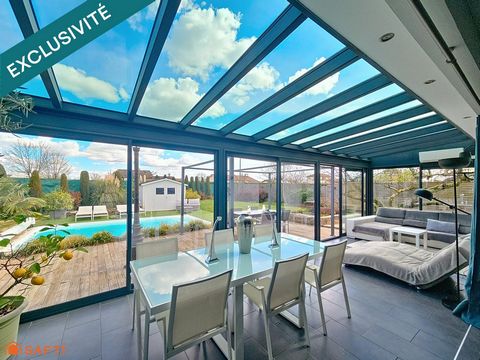 Maison 5 chambres, piscine, plain-pied
