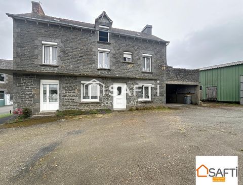 SOUS OFFRE ACCEPTEE Située sur la commune de Rouillac, à 8kms de Broons, venez visiter cette maison en pierre de pays, atelier, hangar,,,Un cadre paisible, authentique et verdoyant, idéal pour les amoureux de la nature, des animaux. Cette maison de 1...