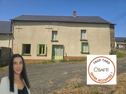 Longère à rénover intégralement (potentiel habitable 215 m²) avec terrain 1180 m² à BEDEE