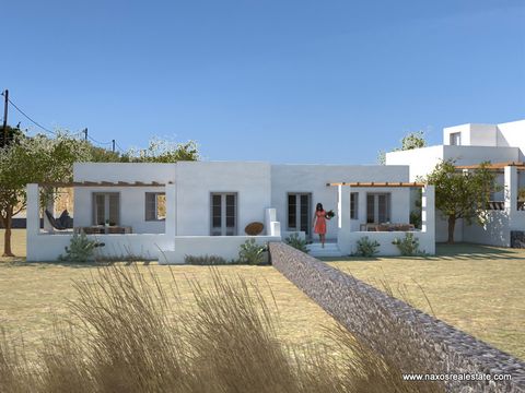 Kastraki, Naxos, for sale houses with one, two or to three bedrooms. They consist of a living room -kitchen, two to three bathrooms and a storage area. Each residence has a garden with a seating area and BBQ. They are located at a distance of 1 km fr...
