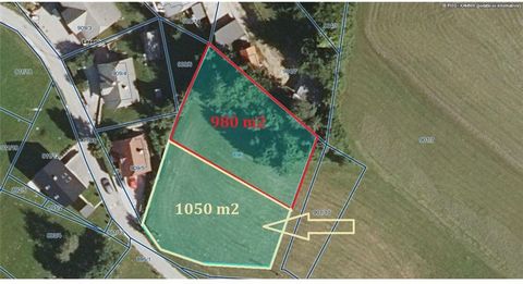 In a beautiful location in Laseno, the municipality of Kamnik, we intervene in the sale of a plot of 1047 m2. For the area where the plot is located, the municipal zoning plan has already been adopted. Location information says that it is possible to...