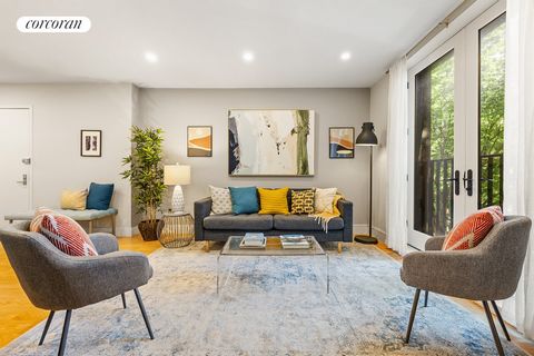Welcome home to 334 22nd Street, 2A, a turn-key two bed, two bath Condo built in 2020 with private storage, multiple juliet balconies and a lovely common roof deck with full city skyline views! Upon entering this light and airy home, one is greeted b...