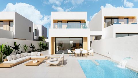 NEW BUILD VILLAS IN AGUILAS New Build residential of beautiful villas in Aguilas Villas located in an exclusive residential zone that offers a pleasant and calm area connected at the same time by walking with the beach 4 minutes Juan Montiel Marina a...