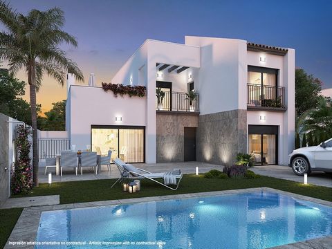 BRAND NEW VILLAS IN CIUDAD QUESADA New residential consisting of 36 semidetached and independent villas with the possibility of a basement in some units In Ibizan style they are a tribute to the traditional architecture of the Mediterranean coastal t...