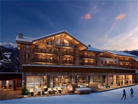Explore Orso, nestled on the snow front at the foot of the Moretta Blanche slope in La Tania. Discover our superb three-room apartment, a perfect blend of comfort and elegance, comprising a living room with fitted kitchen, two double bedrooms, one of...