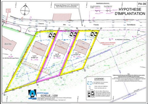 Terrain à bâtir à Etampes quartier Saint-Martin, à 50 minutes de Paris via la gare RER C Etampes Saint-Martin à 10 minutes à pied. 3.5.7 IMMO vous propose ce terrain afin de réaliser votre projet sur un terrain de 437 m2, disposant d'une façade de 14...