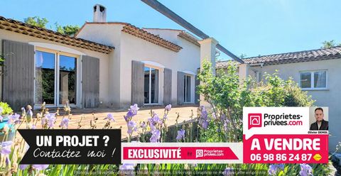 En Exclusivité et nouveauté sur le marché; à 10 Mn des villages de Callian et Montauroux ( à la frontière de la commune de Mons) ;je vous invite à découvrir cette belle villa lumineuse et de charme de 156 m² habitables + atelier pouvant être transfor...