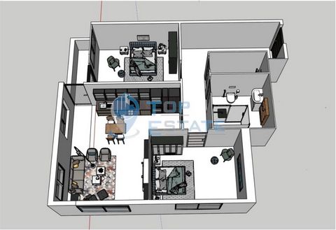 Top Estate Real Estate vous propose un appartement de deux chambres dans le quartier de Buzludzha, à Sofia. Veliko Tarnovo. L’appartement est situé au premier étage d’un immeuble résidentiel nouvellement construit. La superficie totale de la propriét...