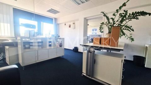 This office space offers a generous total area of 206 square meters and is ideal for companies looking for a spacious and modern workplace. The office is spacious and offers enough space for various work areas, meeting rooms or a creative room layout...