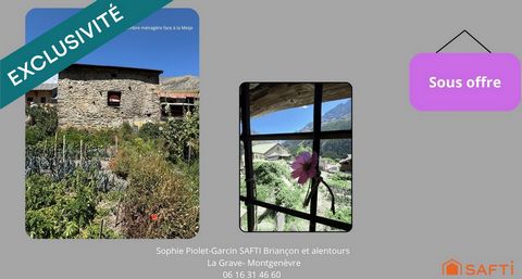 Chambre ménagère en pierre avec jardin – Secteur Villar-d’Arêne / La Grave face aux Écrins