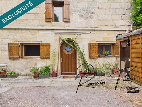 Maison en pierre avec 2 chambres, un très grand atelier et chai avec une vue sur la Dordogne