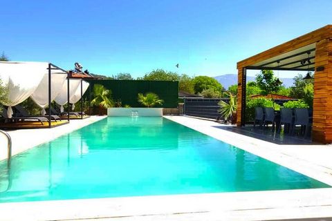 Villa Lux is located in historic Kayaköy, one of the most charming areas of Fethiye, known for its old Greek stone houses and cultural landmarks. Nestled in lush greenery, the villa offers a large private garden and a sheltered pool area – perfect fo...