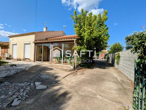 VILLA 4 FACES de 81m², 3 CHAMBRES sur 707m² de TERRAIN - GARAGE et ATELIERS- GROS POTENTIEL