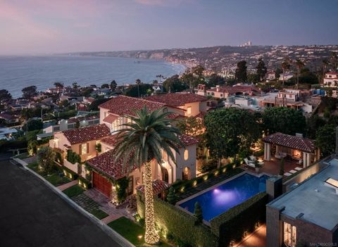 Casa De La Vista is a rare Spanish Colonial Revival estate set above La Jolla, offering sweeping views of La Jolla Cove, Scripps Pier, and the Pacific. Set on three-quarters of an acre with lush grounds, this 8,347 SF residence features six bedrooms,...