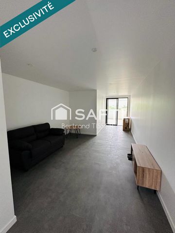 Appartement T2, terrasse fermée, vue dégagée