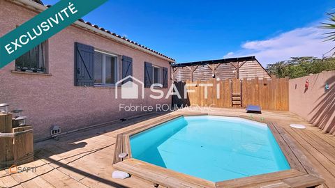 villa de 91 m² de plain-pied trois chambres avec garage et piscine