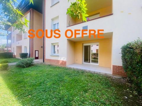 Appartement T2 en rez de jardin avec place de parking