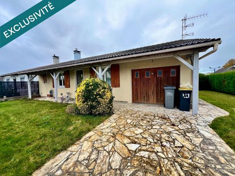 Maison de plain pied 80 m² habitable sur un terrain de près de 400 m²