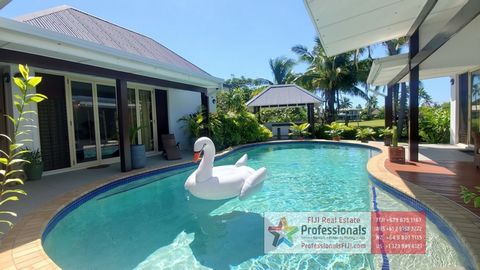 This is THE Fiji home for sale that you have been waiting for! Enter through the inviting zen garden and water feature as you begin to explore your new home, featuring 4 large bedrooms and 3 ½ bathrooms, before you settle in to watch the sunset from ...