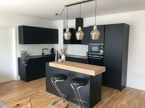 Our stylish apartment will make you feel home immediately. The building is new out of 2021 and the construction materials are of a high quality. Enjoy the modern furniture that is equipped with everything you need. You will find a fully equipped kitc...