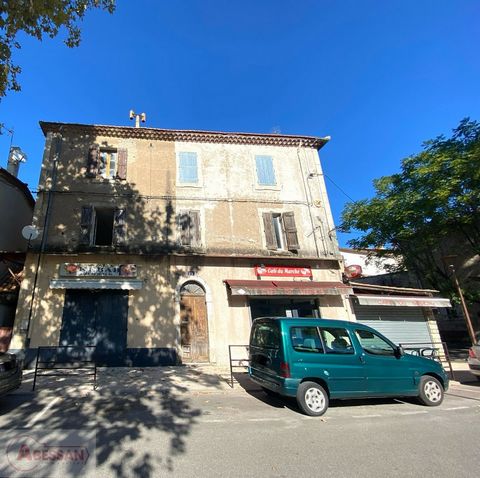Gard (30), for sale exclusively, on La Grand-Combe, bld Jules Callon, a building to renovate of 140m², on 2 levels, consisting of commercial premises on the ground floor of 54m², on the first floor there is a 2-room apartment of 48m², and on the top ...