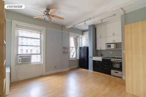 NEW AND IMPROVED PRICE! Check out this charming high-floor studio apartment with great light, high ceilings, and river views. This studio apartment is in a prewar co-op elevator building well located near Columbia, shopping, transportation, and River...