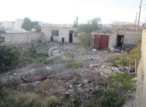 A plot of urban land for sale in the Loma district of Albox. The plot has two warehouses in need of refurbishment within the grounds which has a useful open piece of land of approximately 300m2 at the entrance for parking ,garden etc The property has...