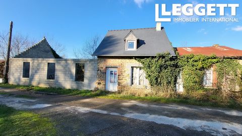 A26228RL50 - A great opportunity to purchase this stone property to renovate in just under half an acre on the edge of a village with amenities, not far from popular Mortain. `The house has been re-roofed and there is electricity and water to the sit...