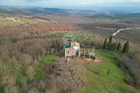 Surrounded by the gentle Umbrian hills and with amazing panoramic view, this property is composed of two buildings to renovate and several annexes. The main estate, the old noble one, has a 715 sqm surface on four levels: originally, the basement flo...