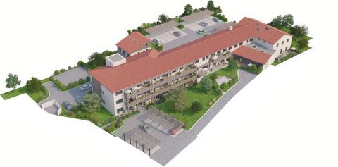 Proche Hôpital Schumann St Hubert Appartement T5 - 93 m² _ avec 1 carport + 1 place de parking privative, terrasse de 31.12m² + 1 jardin de 145m², 3 chambres, Résidence 