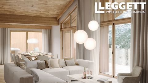 A27040JQB73 - Off plan chalet in the new Tignes Les Brévières development, with its elevated position giving a fantastic outlook to the exceptional views across the lake and the mountain range opposite. This T6 (5 bedroom) chalet offers 173m2 of livi...