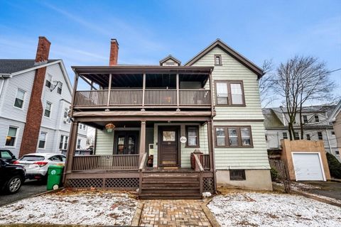 Welcome to this exquisite three-floor, two-unit home nestled in the desirable town of Newton. The first floor boasts craftsman style interior architectural details and single-floor living with 2 bedrooms. The second unit spans two floors, providing a...