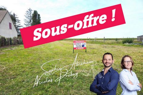 45480. CHAUSSY. Terrain à bâtir de 1180 m², prix : 24990 euros honoraires à la charge vendeur. Nicolas PRÉBAY vous propose un terrain à bâtir dans un environnement calme, il possède une façade d'environ 13 m . Viabilisation disponible sur rue, assain...