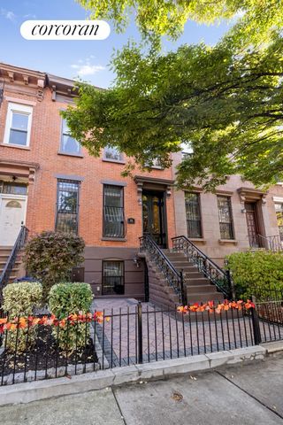 Newly Renovated RARE two-family townhouse nestled in the heart of Stuyvesant Heights, a neighborhood renowned for its rich history and vibrant community. This exceptional property presents a compelling opportunity with its private outdoor space, two ...