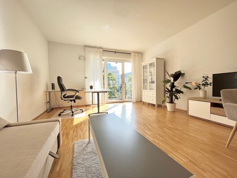 This newly built apartment building (2020) is perfect located among River Main (2 min walking), Frankfurt centro train station (5 min walking), Messe Frankfurt ( 10 min auto) and city center Hauptwache (10 min walking). Perfect location for professio...