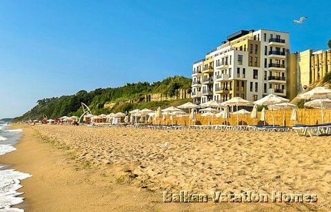 A luxurious apartment one bedroom Apartment directly on the beach in Obzor. The apartment is located complex on the fifth floor in a in a newly constructed closed complex on the first sea line. The complex is built from premium materials. The apartme...