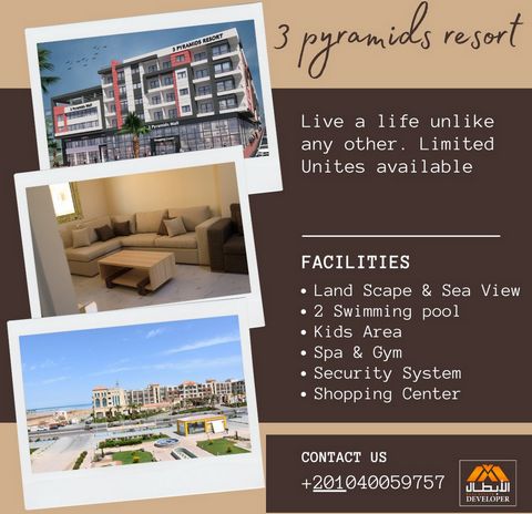 Pure luxury awaits you from June 2025 in the 3 Pyramids Resort  Close to the sea, Units with unique sea or landscape view. Great location between many well-known hotels and the new Mamsha! ! Studio: 42m2 - 65m2  1 bedroom: 60m2 - 68m2 2 bedrooms: 102...