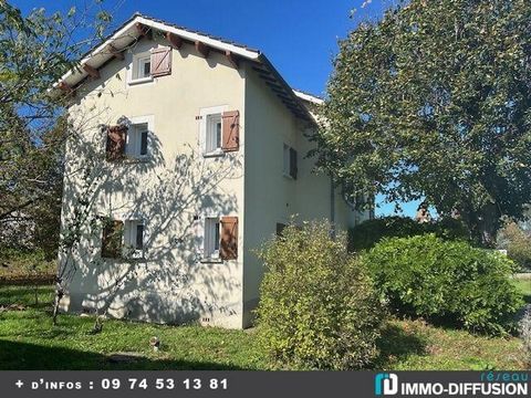 Fiche N°Id-LGB158981 : Pradines, House of about 140 m2 comprising 7 room(s) including 5 bedroom(s) + Garden of 700 m2 - View : D?gl?e - Old construction - Ancillary equipment : garden - cellar - fireplace - - heating: Electric Individual - provide qq...