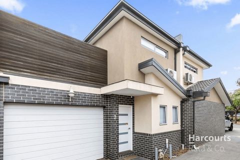 Discover this stunning modern townhouse at 2/7 Cuthbert Street, Broadmeadows, offering a blend of comfort, style, and convenience. Featuring three generously sized bedrooms, this home is perfect for first-home buyers, families, or investors looking t...