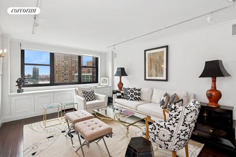 Step into this magnificently renovated home and instantly be wowed by the incredible attention to detail throughout. Pass through the foyer into the sun-soaked living room, which has East River views, and flows seamlessly into the stunning library/de...