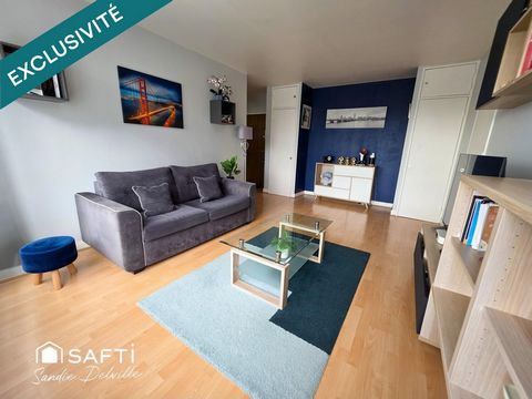 Appartement 2 pièces 44m²- 1ch- cave- place de stationnement