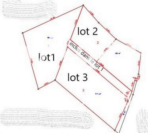 Opportunité de construction de 3 maisons - 1802 m²