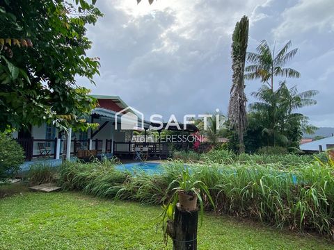 Villa T5 102m2, piscine, terrasse type carbet, parcelle 841m2