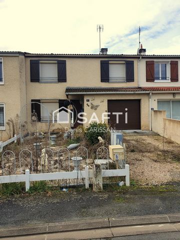 Maison 93M² 4 pièces, avec jardin et garage, proche centre ville.