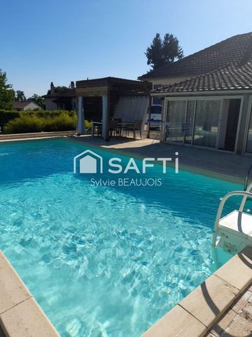 Plain-pied avec piscine, jardin et double garage