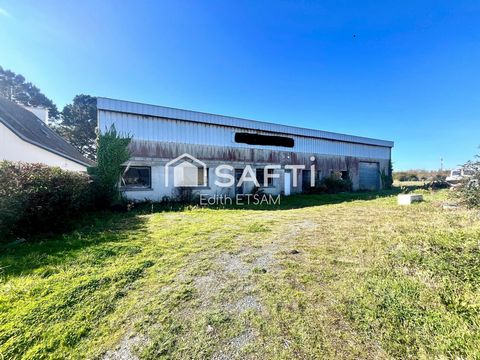 Hangar de 600 m² sur terrain constructible proche de la mer