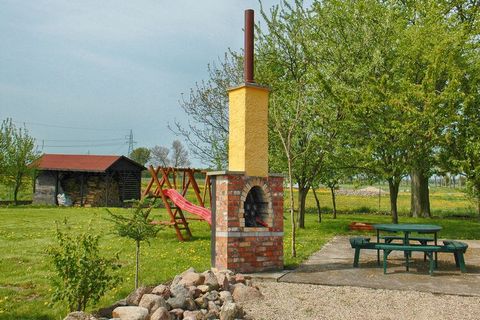 This cottage in the countryside in Zakrzewo has 3 bedrooms and hosts 6 people comfortably. It is perfect for a group or families with children to stay enjoying the garden, grill, and swing set. The beautiful countryside is relaxing and rejuvenates yo...