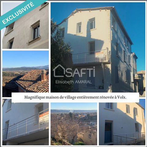On the heights of Volx, come and discover this magnificent Provencal village house with sublime views over the Durance Valley. This 186 m² house is divided into two flats. On the ground floor is a 60 m² flat with a lovely living room, kitchen, 11 m² ...