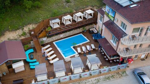 TOP LOCATION!! Working business, all permits! Luxury guest house in Velingrad features an indoor swimming pool with mineral water, a spa area that includes a sauna, a steam bath and a jacuzzi. A modern beach with tents and sun loungers, as well as a ...