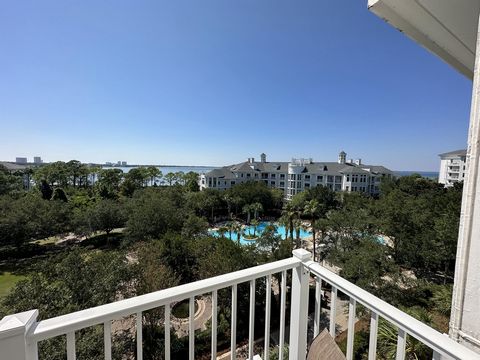 Rental Machine! Gorgeous Bay and Sunset views from this beautiful studio in The Grand Sandestin Resort and Conference Center located within The Village of Baytowne Wharf at Sandestin. From 06-15-22 to 06-15-23 gross rental revenue was over $41,000. T...